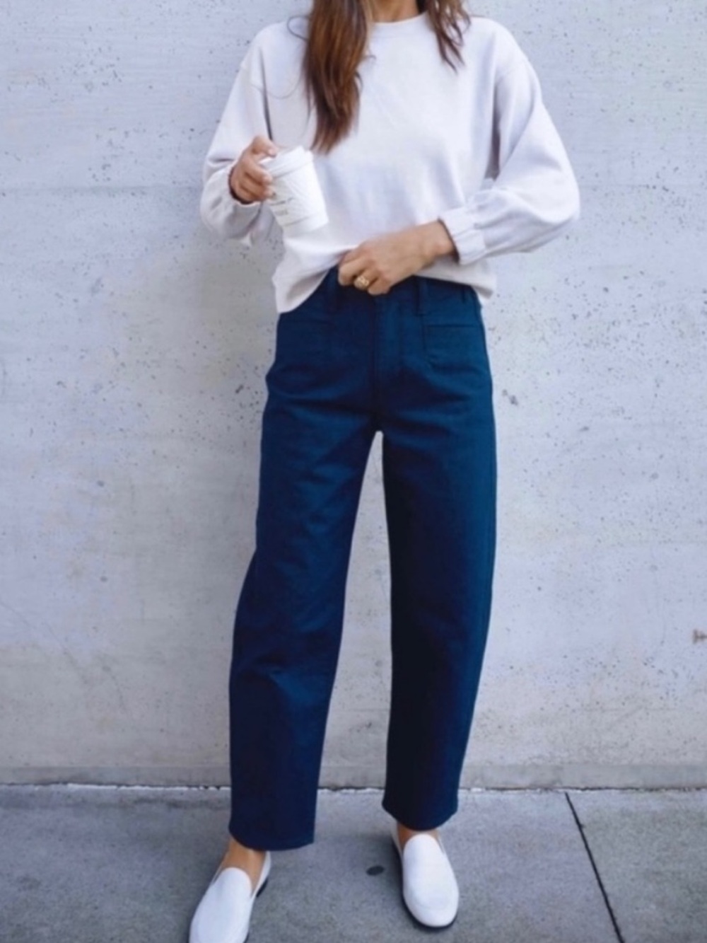 AYR Dark Indigo High-Rise Slim Jeans